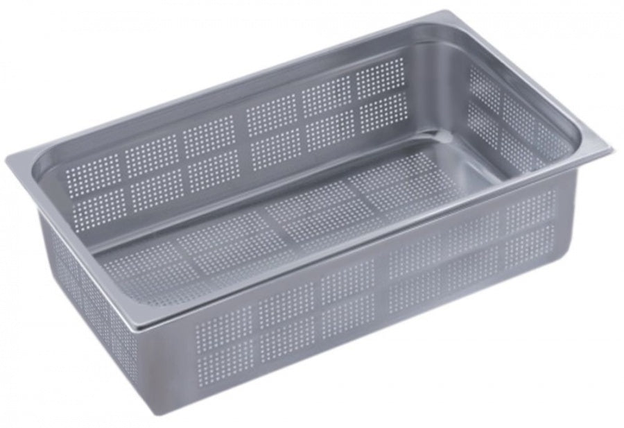 GN container size GN 1/1 perforated D 150mm SS 18/10