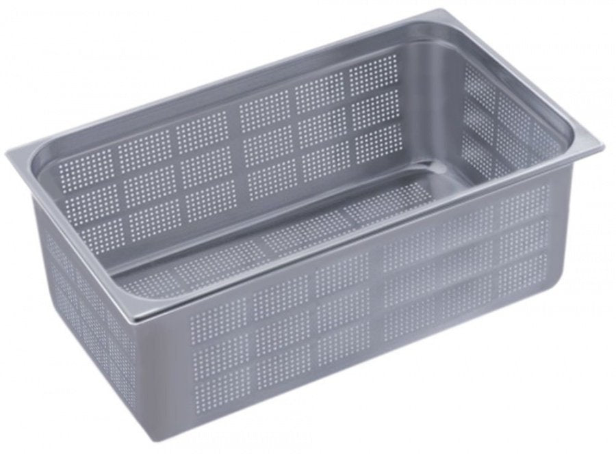 GN container size GN 1/1 perforated D 200mm SS 18/10