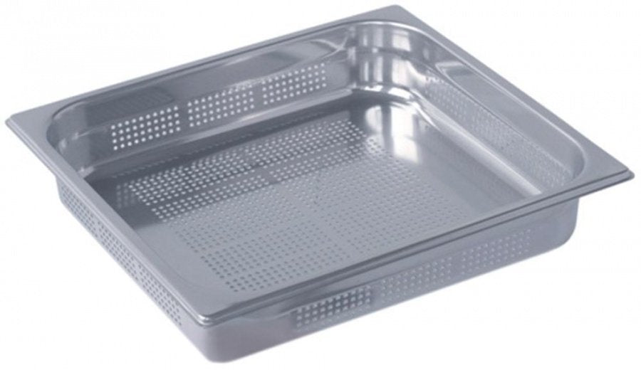 GN container size GN 2/3 perforated D 65mm SS 18/10
