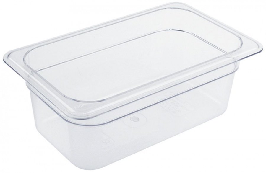 GN container size GN 1/4 D 100mm polycarbonate