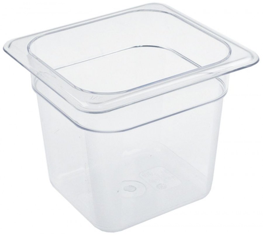 GN container size GN 1/6 D 150mm polycarbonate