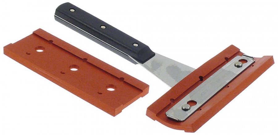 ștergător de grătar din cauciuc cu mâner lung L 227mm L 177mm