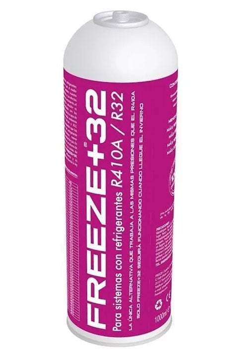 Butelie gaz refrigerant FREEZE +32 R410a/R32 1000 ml, net 350 gr.