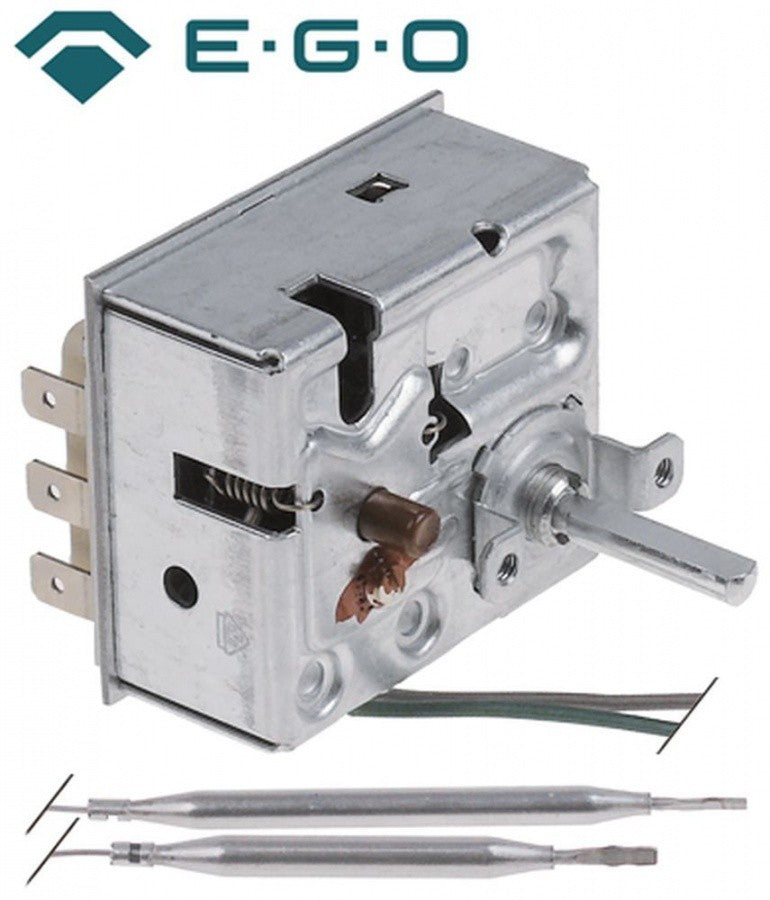 Termostat dublu 30-85°C, 3 contacte, de siguranta 110°C, termostat cu 2 sonde, EGO 55.60011.030, 55.60012.080, 55.60012.300, 55.60012.030 - K802750