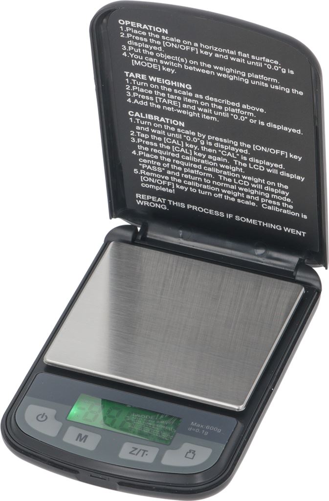 Cantar digital Barista tool 0.1-600 g, precizie 0,1 g, cu display luminat - F802081