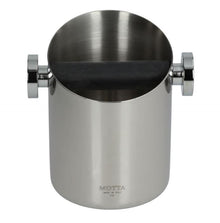 Knock Box pentru zat cafea ø 110 mm, H 150 mm, pentru batut portfiltru de zat cafea - din Inox 18/10 - Motta 07750