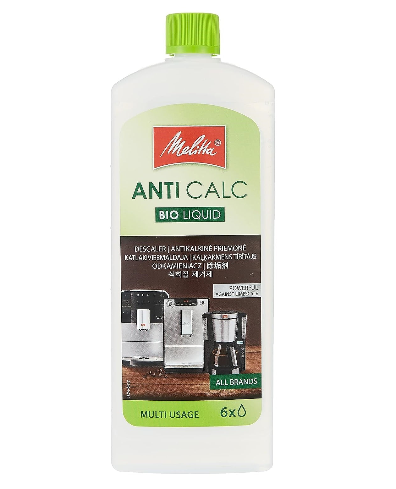 Solutie anticalcar BIO Melitta, bidon 250 ml. pentru 6 utilizari