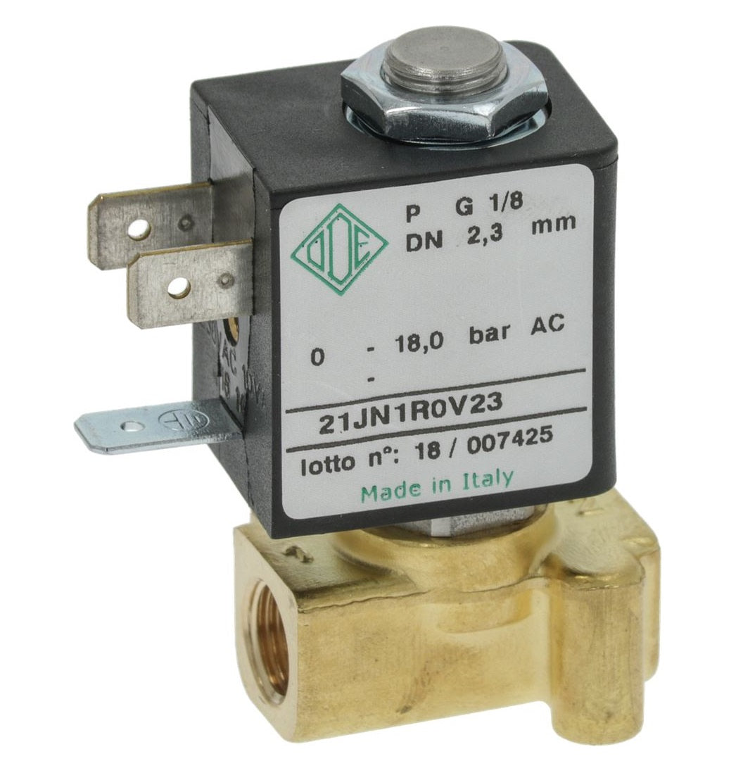 Electrovalva ODE, filet ø 1/8", 230V, 5W, -10 +140°C, DN 2,3mm