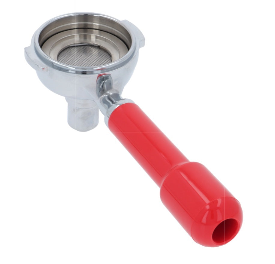 Portfiltru pentru inlocuitor cafea sau capsule, cu picurator si filtru, maner rosu - 1165162.