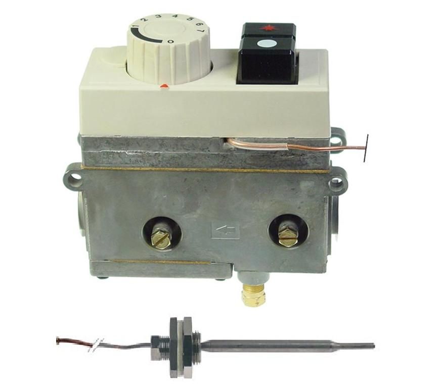 Valva de gaz termostatica Minisit 710 pentru friteuza, temp. 120-200°C, SIT 0710740