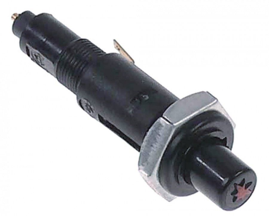 Aprindere piezo - bricheta - montare ø 22mm, conector pin ø 2,4mm, conector masa lateral - LF3001107