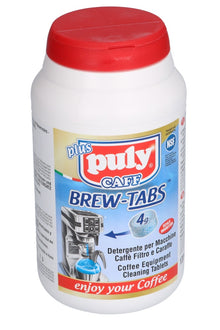 DETERGENT PULY CAFF BREW, flacon cu 120 tablete de 4 grame, ø 20x8 mm