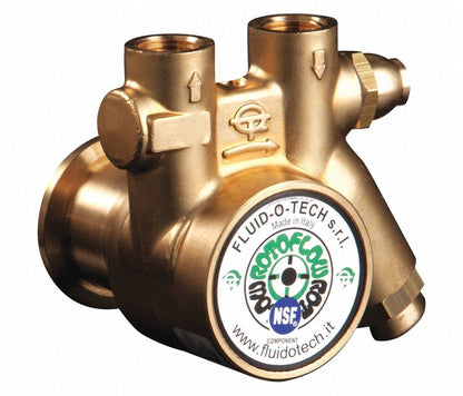 Pompa sifon Fluid-O-Tech PA304X, 300 litri/ora, ax 4,9x11mm, cu filtru de apa oblic si bypass lateral pentru reglare presiune maxima 25 bari