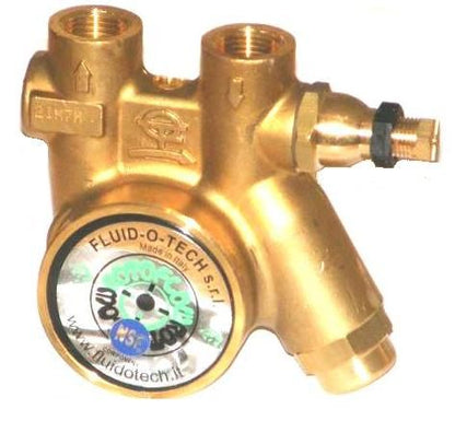 Pompa sifon Fluid-O-Tech PA304X, 300 litri/ora, ax 4,9x11mm, cu filtru de apa oblic si bypass lateral pentru reglare presiune maxima 25 bari