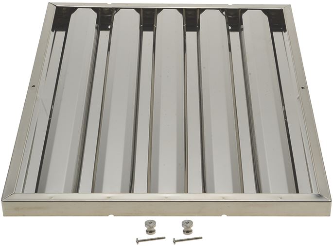 Filtru hota, tip labirint, 400x500x25 mm, din otel inox AISI 304