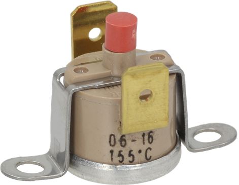 Termostat de siguranta cu bimetal 155°C, cu rearmare manuala, contact 16A, 250V, 2950PASTE155