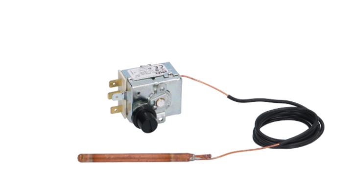 Termostat de siguranta reglabil 90/110°C, 1 contact, 15A, ø sonda 6,5x90mm, capilar 1000mm - LF3444165