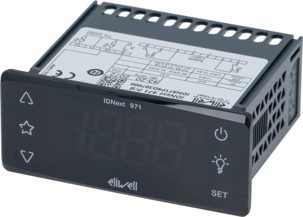 Termostat digital ELIWELL type IDNext971P/B, model IDN971P9D307000, 230V