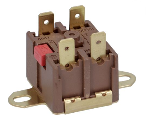 Termostat de siguranta bimetal, temperatura decuplare 100°C, 2NC, 16A - LF3445638