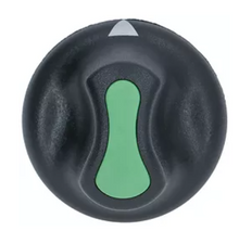 Buton negru ø 42mm, ax ø 6x4.6mm - LF5050033