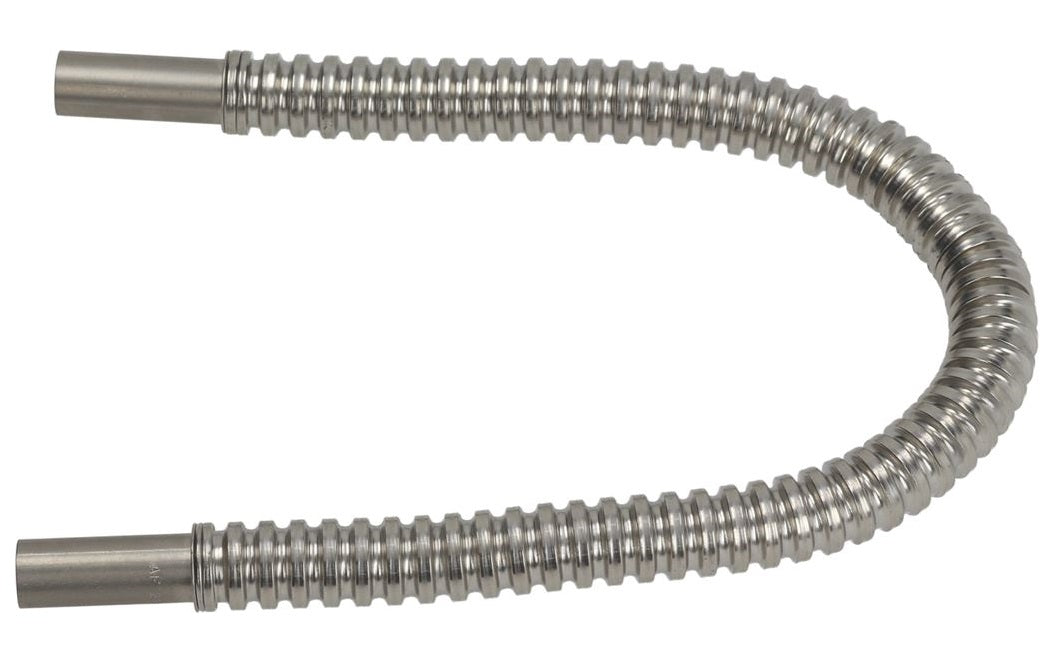 Teava gaz flexibila, gofrata, L 450mm, terminali ø 12mm, inox