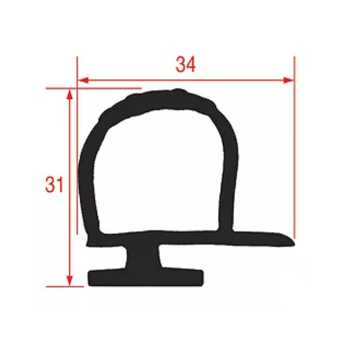 Garnitura pentru camera frig W 34mm, L 25m - LF5072685