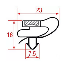 Garnitura frigo profil 9150, dimensiuni exterioare 400x285 mm - LF5084614