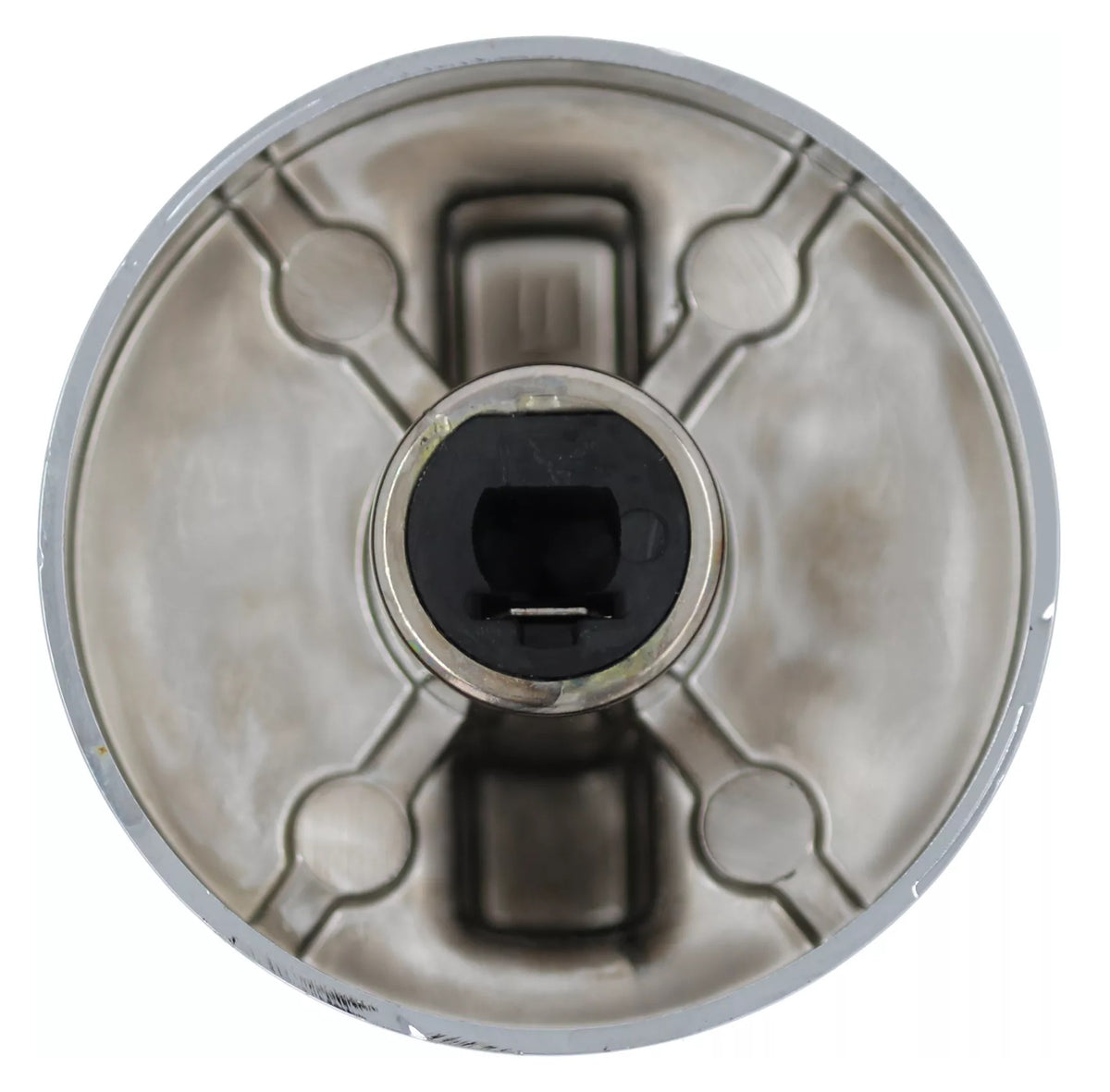 Buton metalic argintiu ø 55 mm, int. D 8x6.4 mm, Angelo Po 3316230