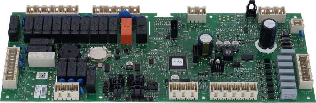 Placa de baza relee (forta) PCB Cop70-T Sw1.70, Electrolux Zanussi 0C6570, pentru cuptor, 350x140mm - 0C6570