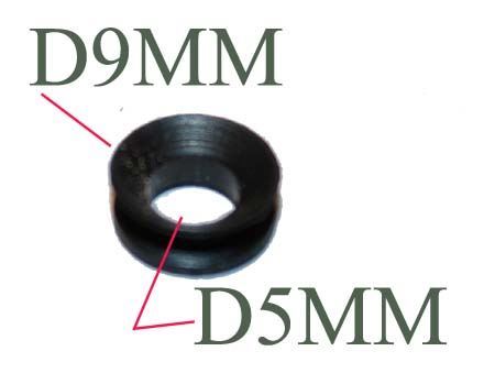 Garnitura ax Vring VA-9, ext ø 9mm, int ø 4.5mm, H 3.9mm, Moulinex - MS-0698025