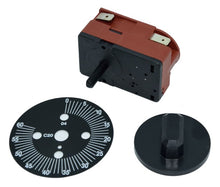 Timer/programator mecanic 60 minute, cu 2 contacte 16A, 250V, ax D ø 6x4.6mm