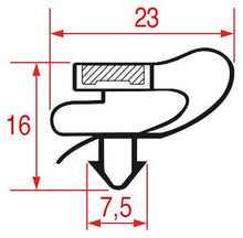 Garnitura frigo Forcar RC0464, exterior 708x638mm, culoare gri
