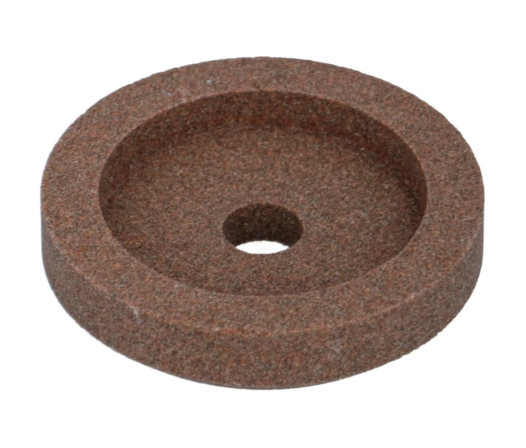 Piatra abraziva fina ø 45mm, grosime 10mm, int. ø 8mm, pentru rectificare dupa ascutire