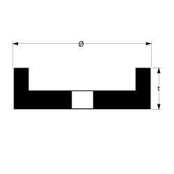 Piatra abraziva aspra ø 45mm, int. ø 6mm, inaltime  15mm, pentru ascutire