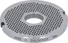 Sita/ciur masina de tocat Salvinox H-82 (nr. 22), gauri ø 2mm, ext. ø 81.6mm, int. ø 22,2mm, din inox cu autoascutire, Unger