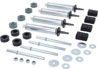 Set de 4 amortizoare 441928, format din 4 telescoape 464524, SUSPA TYP008, forta 60N, lungime totala 305mm, filet tub M8, tija telescop ø 10mm