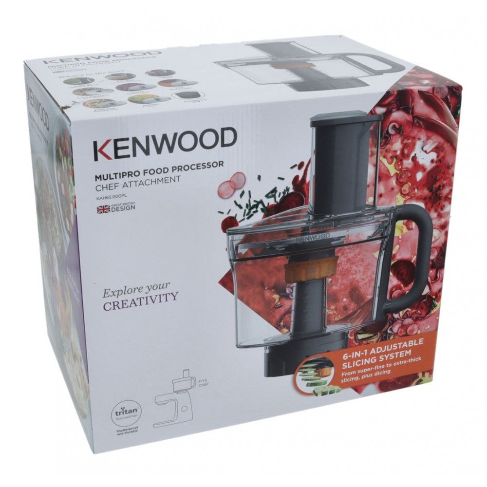 Set accesoriu cutter Kenwood AW20010042 (AW20010010), 6 in 1, Multipro Food Processor Chef Attachment KAH65.000PL