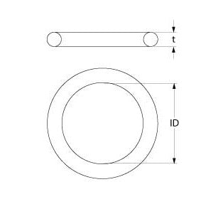 Oring silicon grosime 1,78mm, diam. int. ø 6,75mm, OR 0106 - 532508