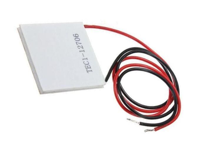 Placa racire/incalzire Peltier, 40x40mm, grosime 3,8mm - TEC1-12706