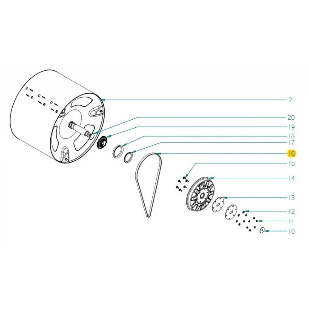 Curea POLY V 6PJ1200, L 1200mm, cu 6 nervuri - 12151682
