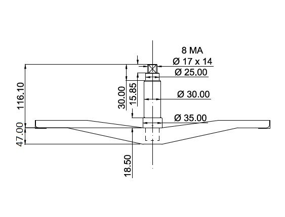 Tripoda tambur masina de spalat BOSCH 684101