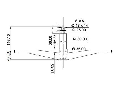 Tripoda tambur masina de spalat BOSCH 684101