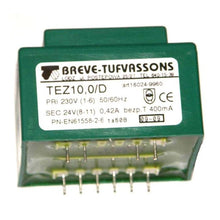 Transformator TEZ10,0/D, primar 230V, secundar 24V, BREVE-TUFVASSONS, montare prin lipire pe cablaj