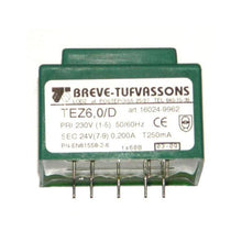 Transformator TEZ6,0/D, primar 230V, secundar 24V, BREVE-TUFVASSONS, montare prin lipire pe cablaj